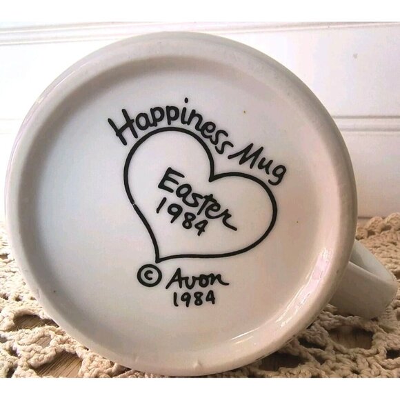 Vintage Avon Easter Happiness and Love Mug SET/2 Mugs, 1983 & 1984 Mugs, EUC - Picture 9 of 10